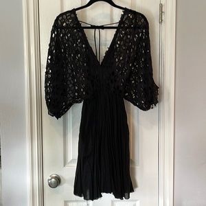 Free People Black Mini Dress